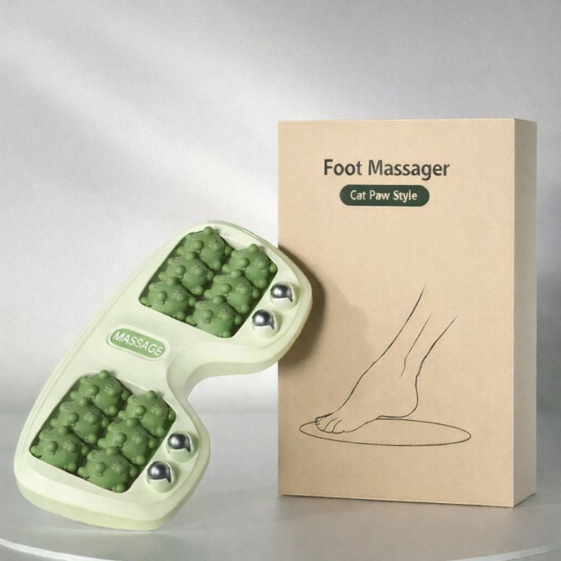 Portable Reflexology Foot Massager with Steel Balls – Deep Tissue Acupressure Roller for Plantar Fasciitis & Heel Pain Relief